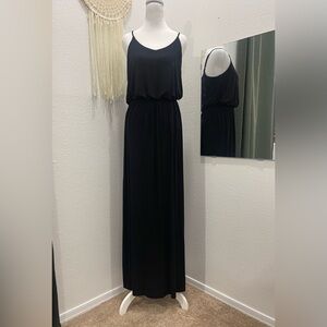 Lush Black Halter Maxi Sundress